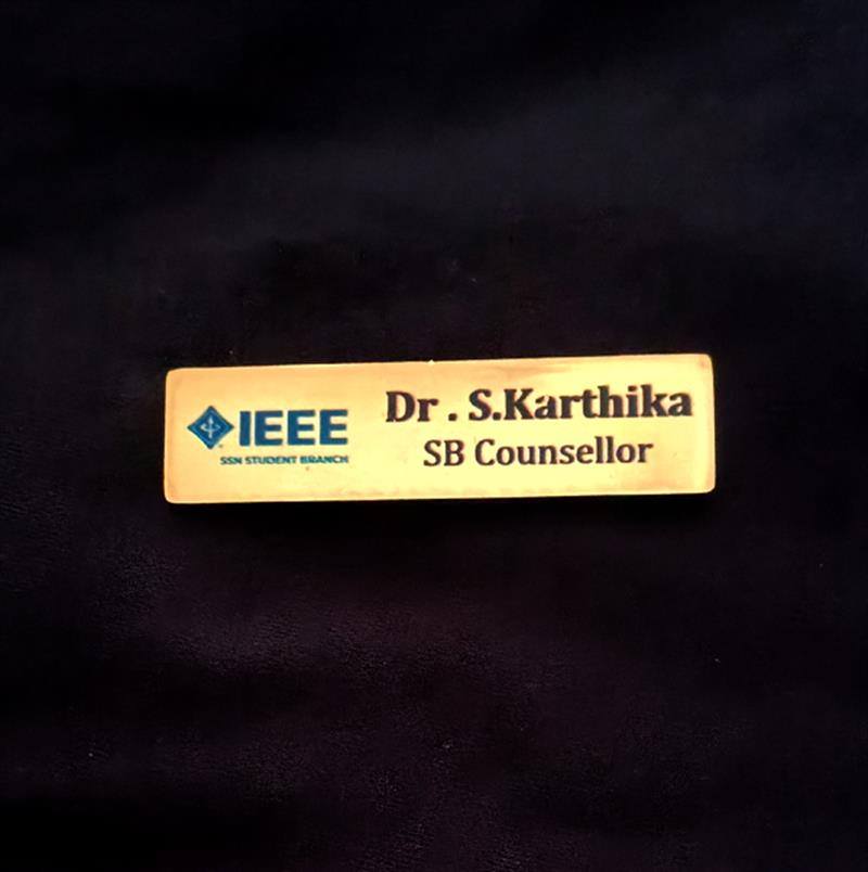 BRASS NAME BADGE MULTICOLORED 