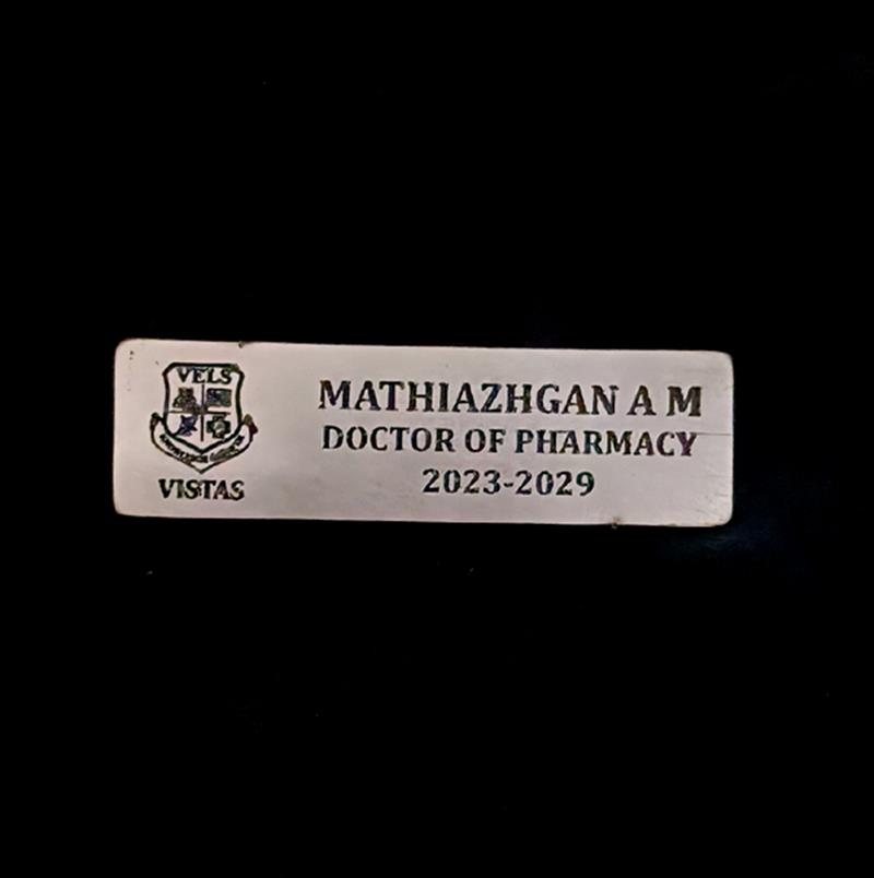 STEEL BADGE CHEMICAL DIPPING