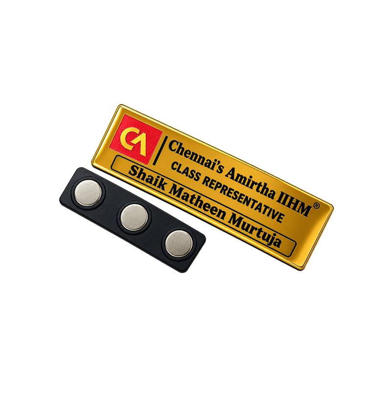 MIRROR GOLD ( HIGH GLOSSY) BADGES